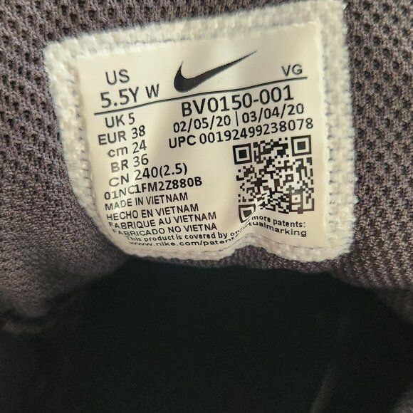 Nike Alpha Black Fast Flex 5.5 Youth Sport Shoe Cleat - Picture 6 of 6